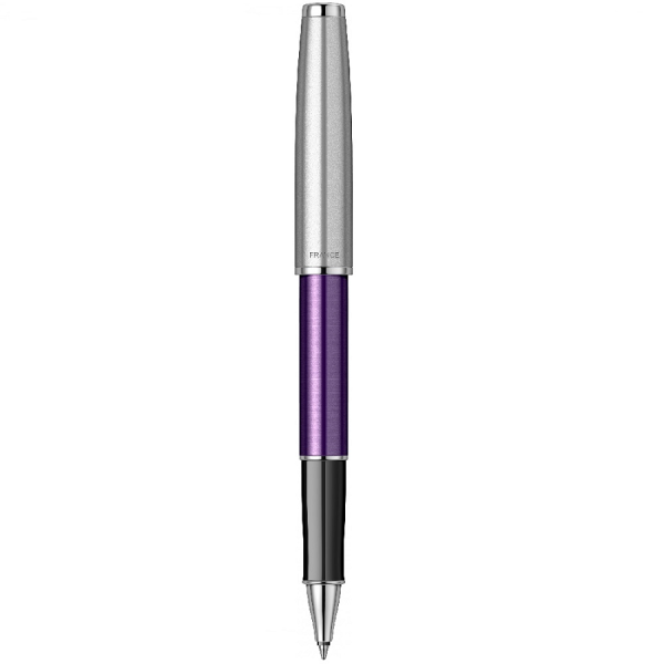 Ручка-роллер Parker  Sonnet Sand Blasted Metal&Violet Lacquer