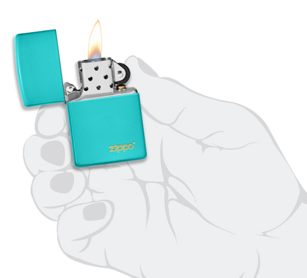 Зажигалка ZIPPO Classic с покрытием Flat Turquoise 49454ZL