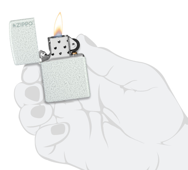 Зажигалка ZIPPO Logo с покрытием Glacier 46020ZL