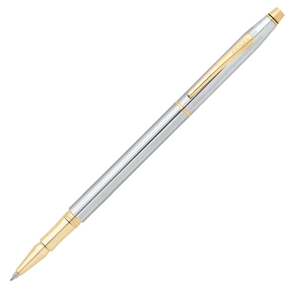 Ручка роллер Cross Classic Century Medalist Chrome 23Ct Gold Plated