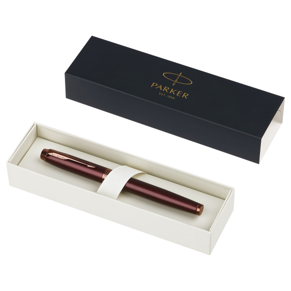 Ручка перьевая Parker "IM Professionals Monochrome Burgundy" коричневая, 0,8мм