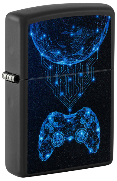Зажигалка ZIPPO Gaming с покрытием Black Matte 48912