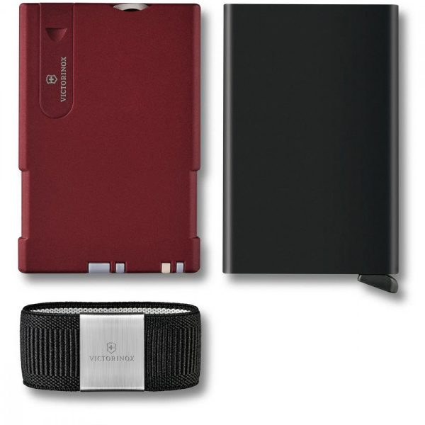 Карта-мультитул с картхолдером Victorinox SMARTCARD Wallet Iconic Red