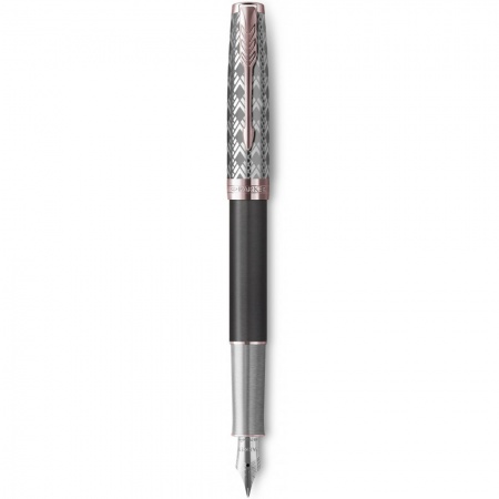 Ручка перьевая Parker "Sonnet Metal & Grey Lacquer GT"