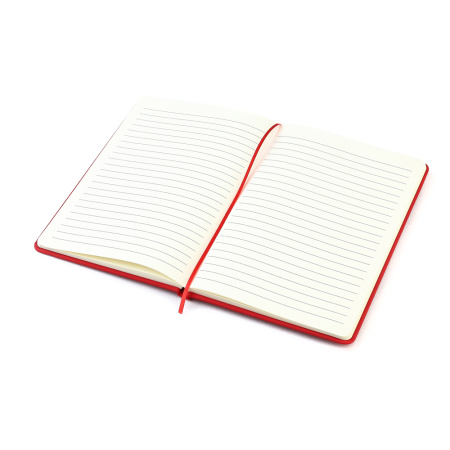 Блокнот A5 Monte в твёрдом переплёте, красный