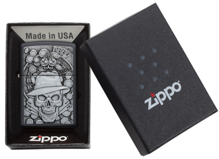 Зажигалка ZIPPO Classic с покрытием Black Matte 49183