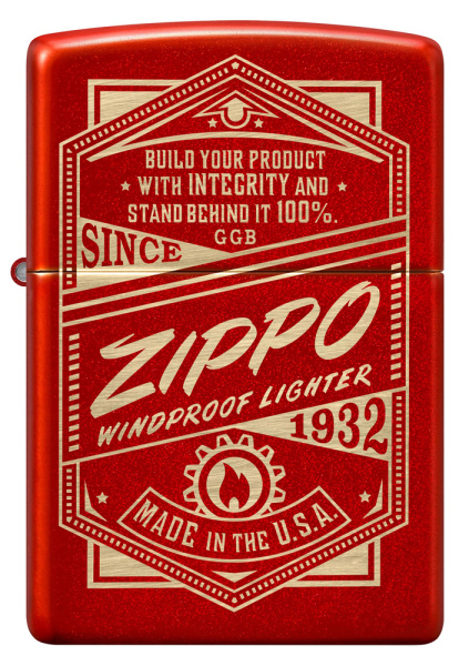 Зажигалка ZIPPO Classic с покрытием Metallic Red 48620
