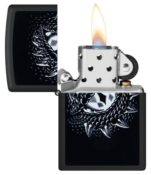 Зажигалка ZIPPO Dragon Eye с покрытием Black Light 48608