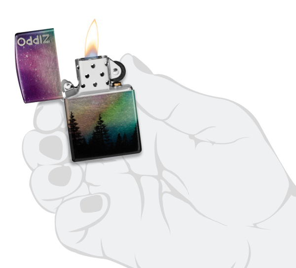 Зажигалка ZIPPO Colorful Sky с покрытием 540 Tumbled Chrome 48771