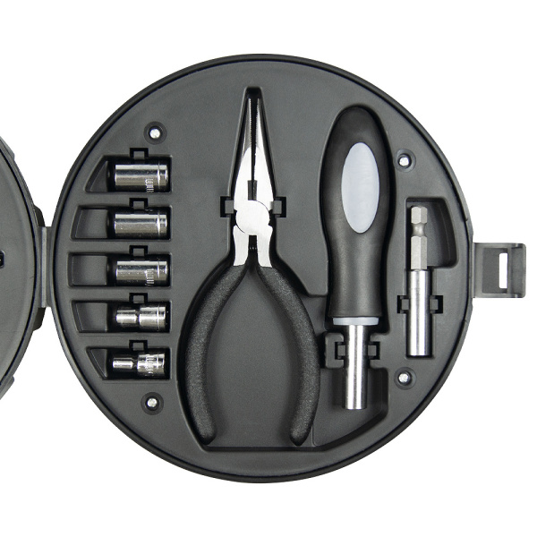 Набор инструментов в форме колеса TORQ, черный