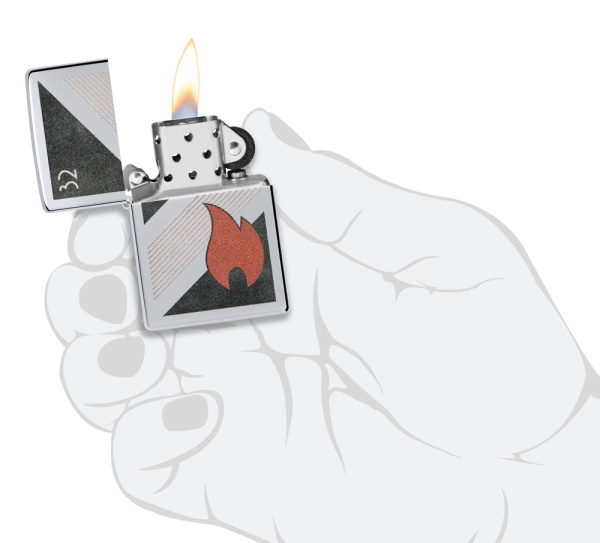 Зажигалка ZIPPO Vintage с покрытием High Polish Chrome 48623