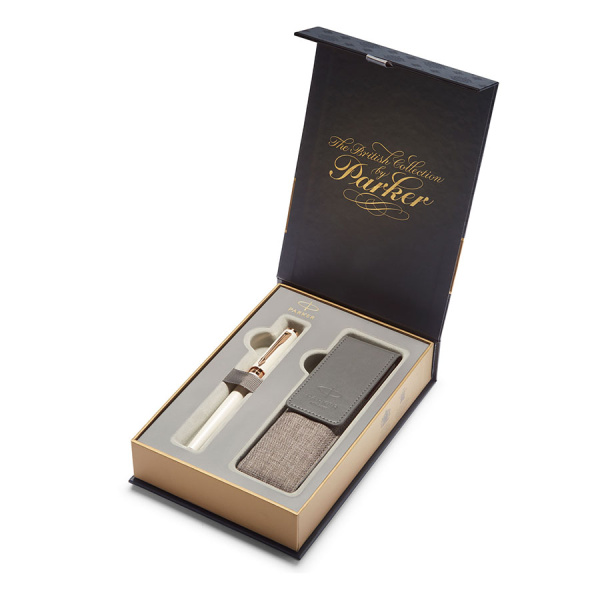 Подарочный набор Parker: Ручка Parker 5th IM с чехлом для ручки