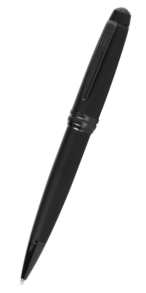 Шариковая ручка Cross Bailey Matte Black Lacquer. Цвет - черный.