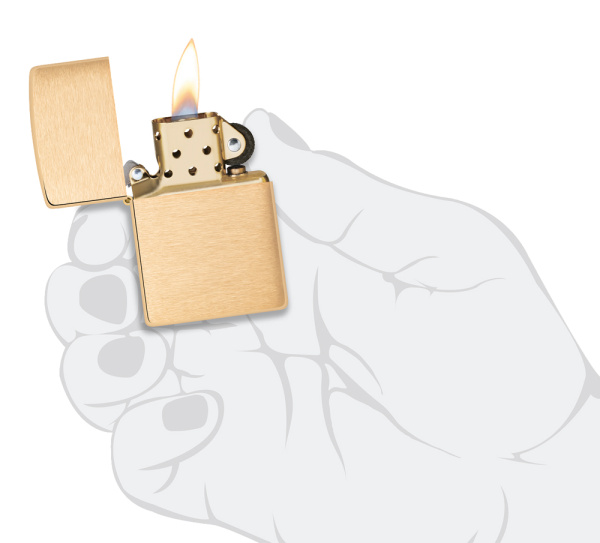 Зажигалка Zippo Brushed Brass