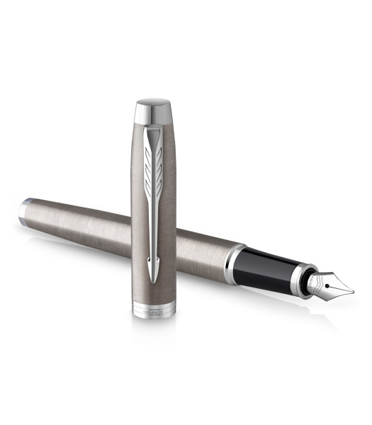 Ручка перьевая Parker IM Essential F319, Brushed Metal CT