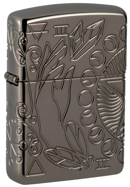 Зажигалка ZIPPO Armor® Wicca Design с покрытием Black Ice® 49689