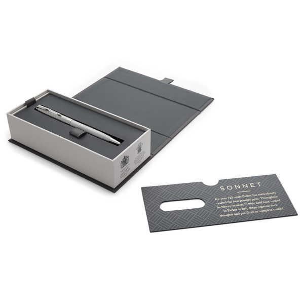 Ручка шариковая Parker Sonnet Metal & Pearl Lacquer CT