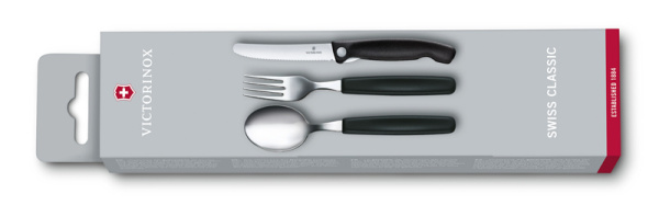 Набор из 3 столовых приборов VICTORINOX Swiss Classic: складной нож для овощей 6.7192.F3