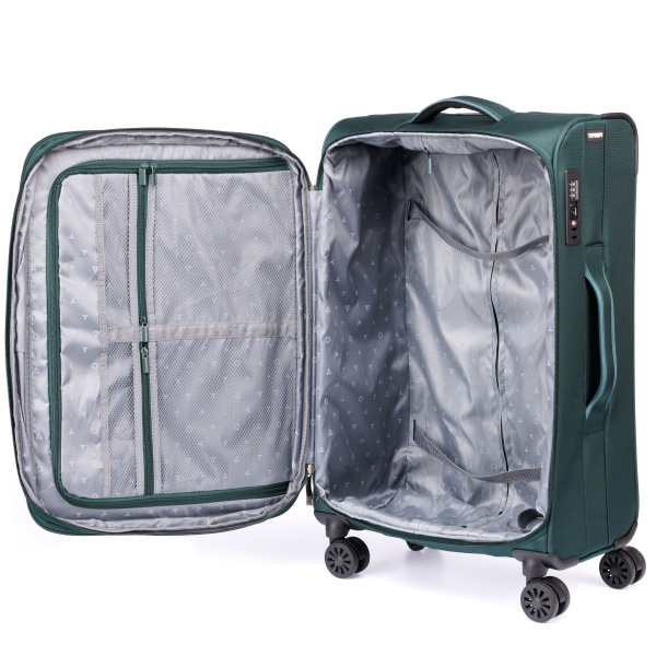 Чемодан TORBER Seyd T2021M-Green