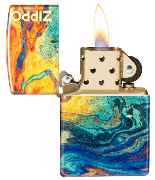 Зажигалка ZIPPO Classic с покрытием 540 Tumbled Brass 48778