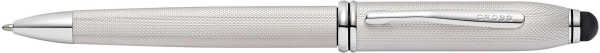 Шариковая ручка Cross Townsend Stylus со стилусом 8мм. Цвет - платиновый.