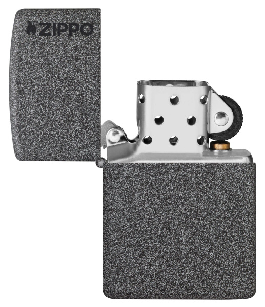 Зажигалка ZIPPO Logo с покрытием Iron Stone™ 211ZL