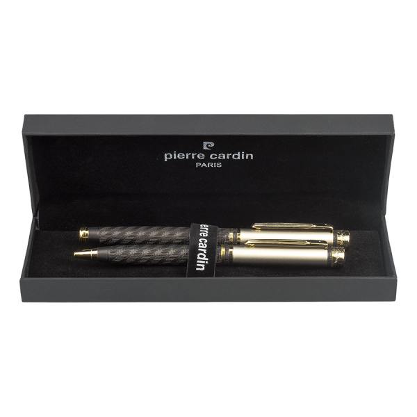 Набор подарочный Pierre Cardin Pen&Pen - Matte Black, шариковая ручка + ручка-роллер