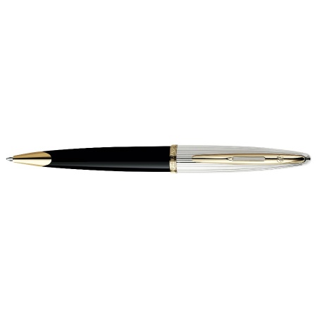 Ручка шариковая Waterman CARENE DE LUXE BLACK/SILVER