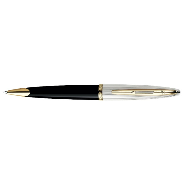 Ручка шариковая Waterman CARENE DE LUXE BLACK/SILVER
