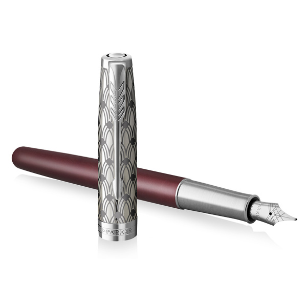 Перьевая ручка Parker Sonnet Premium F537 - Metal Red CT