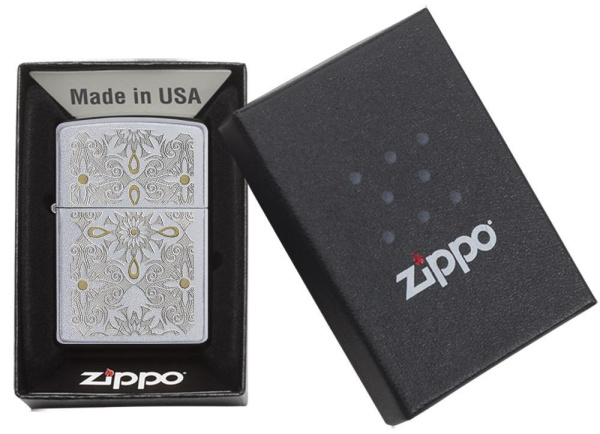 Зажигалка Zippo Satin Chrome