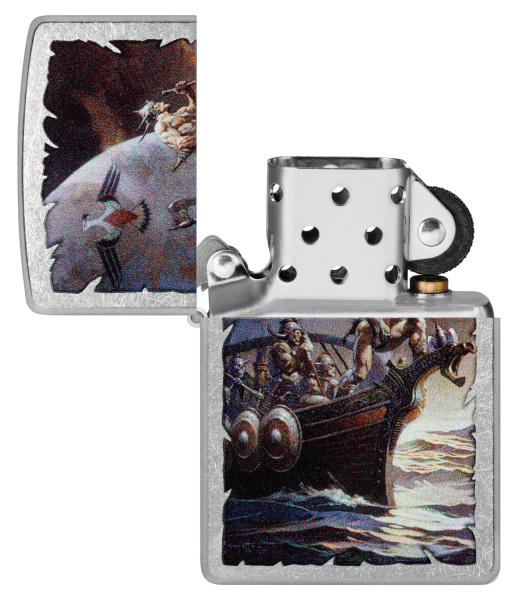 Зажигалка ZIPPO Frank Frazetta с покрытием Street Chrome 48953