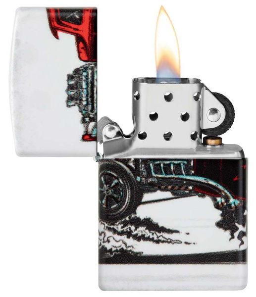 Зажигалка ZIPPO Hot Rod Design с покрытием 540 Matte 48660
