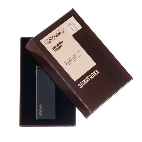 Зажигалка S.Quire газовая кремниевая 430158-Black