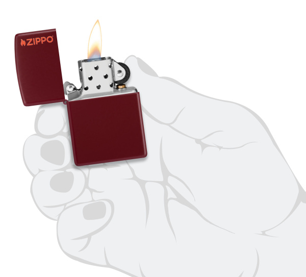 Зажигалка ZIPPO Logo с покрытием Merlot 46021ZL