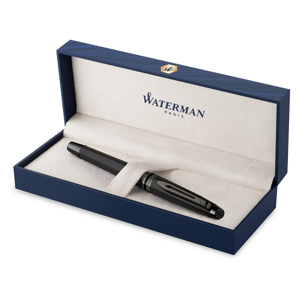 Ручка-роллер Waterman Expert DeLuxe - Metallic Black RT