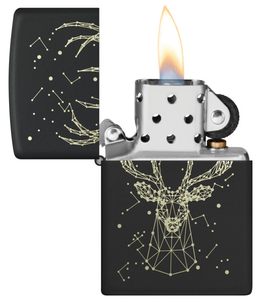 Зажигалка ZIPPO Deer с покрытием Black Matte 48385