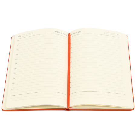 Ежедневник A5 недатированный Dear в твёрдом переплёте, оранжевый