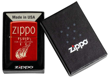 Зажигалка ZIPPO Retro с покрытием Metallic Red 49586