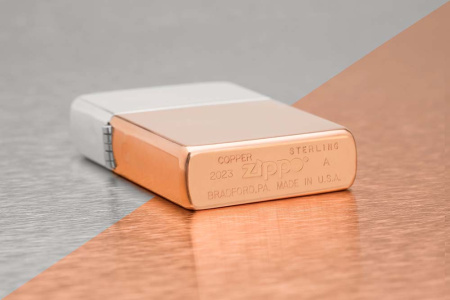 Зажигалка ZIPPO Bimetal с двойным металлическим покрытием 48694