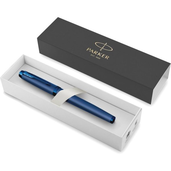 Перьевая ручка Parker IM Monochrome F328 Blue PVD, M