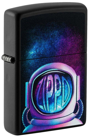 Зажигалка ZIPPO Astronaut с покрытием Black Matte 49773