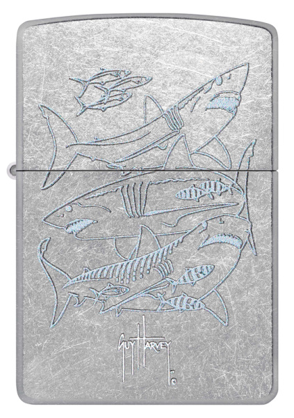 Зажигалка ZIPPO Guy Harvey с покрытием Street Chrome 48595