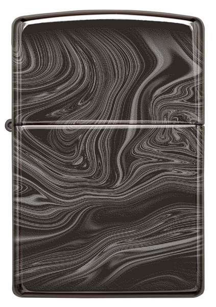 Зажигалка ZIPPO Marble Pattern с покрытием High Polish Black 49812