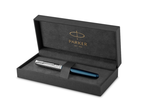 Ручка перьевая Parker "Sonnet Metal & Blue Lacquer CT"