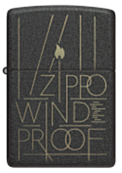 Зажигалка ZIPPO Line Art с покрытием Black Crackle™ 46172