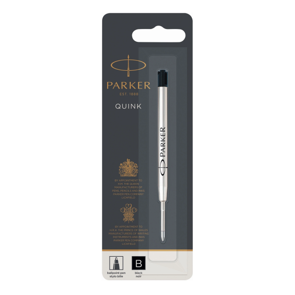 Cтержень чёрный для шариковых ручек Parker QUINK Flow Ball Point Z08