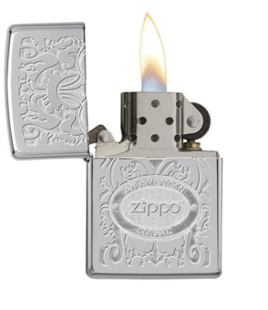 Зажигалка ZIPPO Crown Stamp™ с покрытием High Polish Chrome 24751