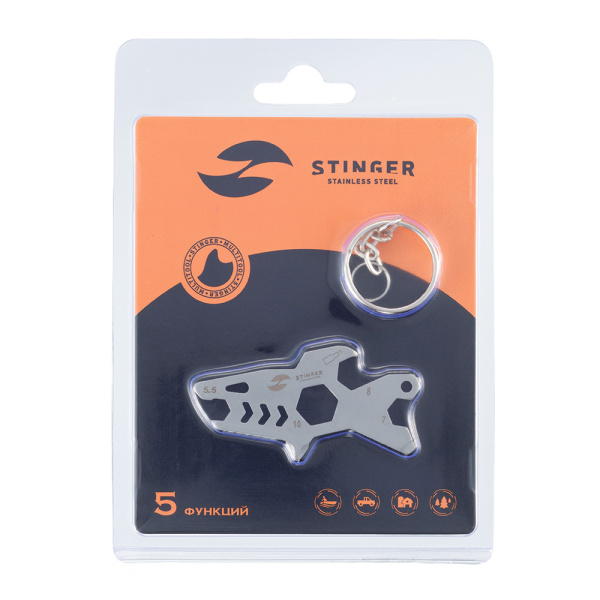 Мини-мультитул карманный Stinger SRK037-SB