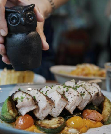 МЕЛЬНИЦА ДЛЯ СПЕЦИЙ Tasty Owl, чёрная